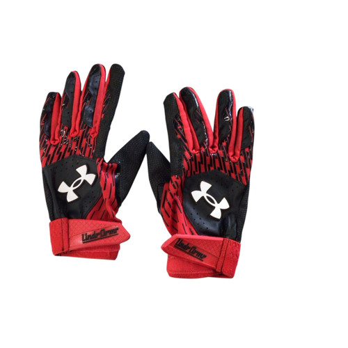 Used Under Armour BB/SB Batting Gloves Red XXS 11760-S000077695
