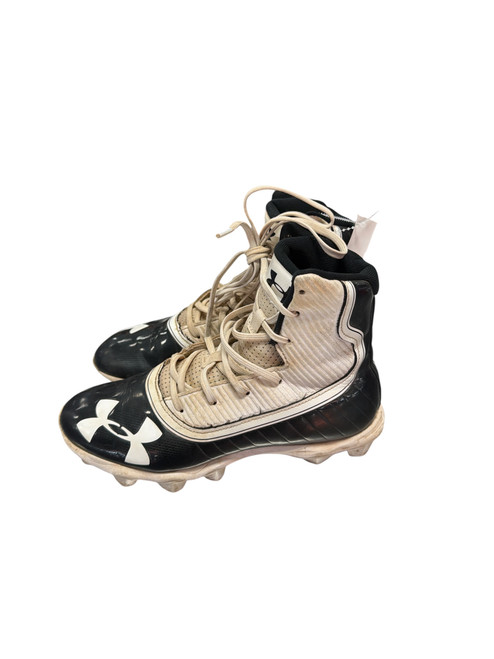 Vist Large View of Product Image Which is Used Under Armour Jr FB Cleats Black Junior 05