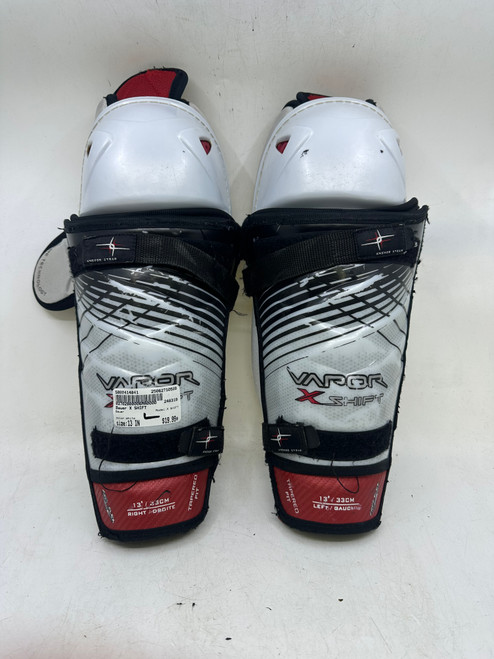 Used Bauer X SHIFT Junior Shin Guards White 13" 10589-S000414841
