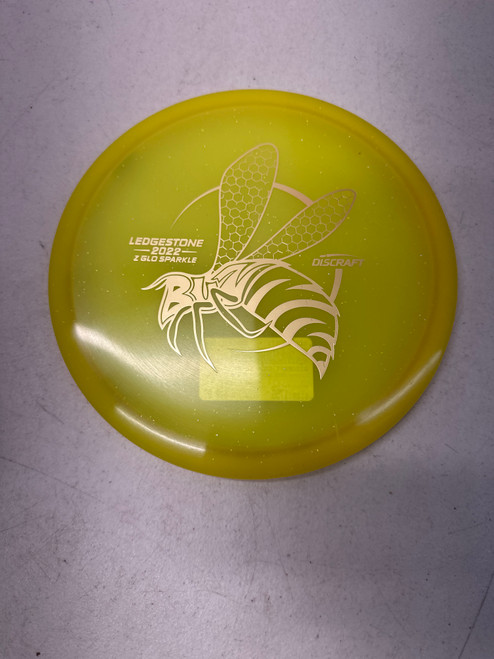 New Discraft 2022 LEDGESTONE Z GLO SPARKLE BUZZZ Disc Golf Mid Range Yellow 175g 11835-S000195671