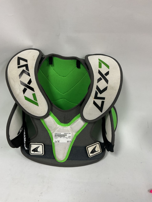 Used Champro LRX7 Lacrosse Shoulder Pads White XXS 11892-S000018136 Vist Large View of Product Image Which is Used Champro LRX7 Lacrosse Shoulder Pads White XXS