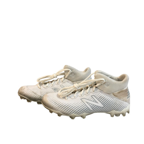 Vist Large View of Product Image Which is Used New Balance LAX Cleats Mens White Senior 4