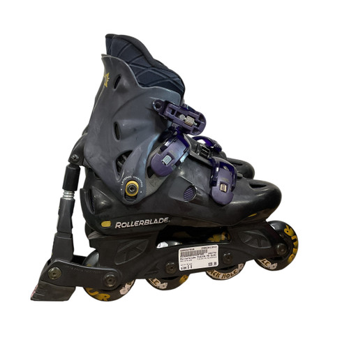 Used Rollerblade FUSION MX BLACKHOLE Senior Rec Fitness Skates Black Senior 8 11813-S000327048