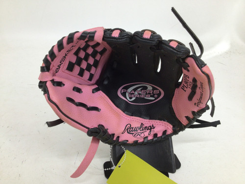 Used Rawlings PLAYERS SERIES 9 IN RHT BB GLOVE BB/SB Glove RH Throw Pink 9" 11752-S000066555