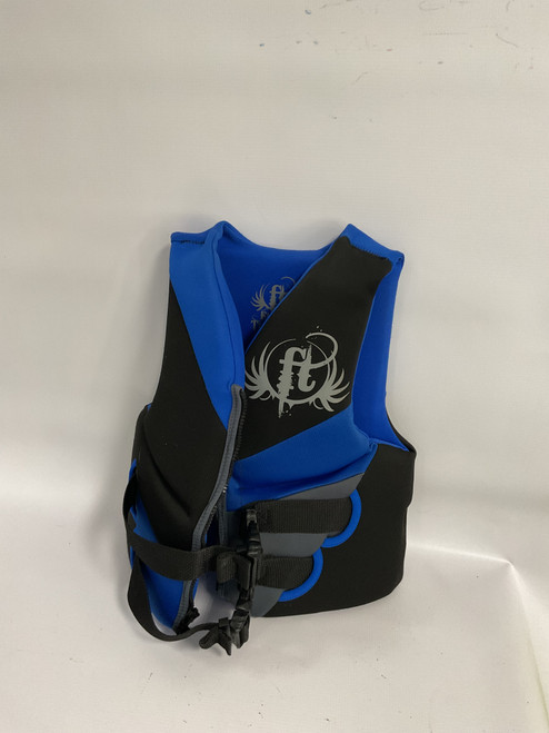 Vist Large View of Product Image Which is Used Full Throttle Youth PFD Royal Blue Youth 50-90