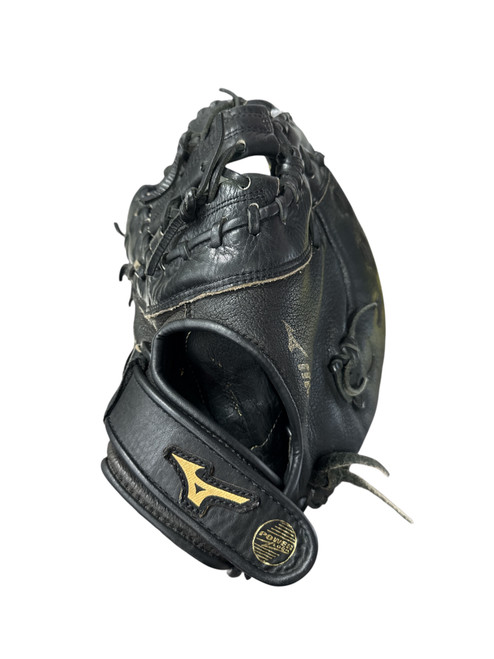 Used Mizuno POWER CLOSE BB/SB Glove LH Throw Black 14" 11732-S000354653