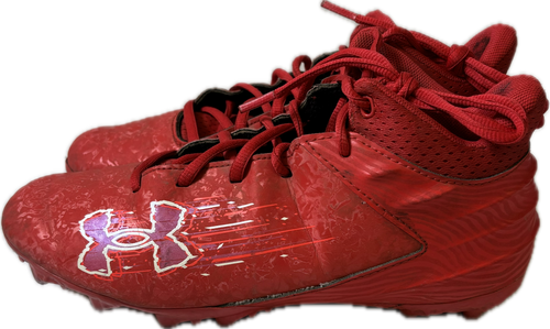 Vist Large View of Product Image Which is Used Under Armour Soccer Cleats Red Youth 06.0