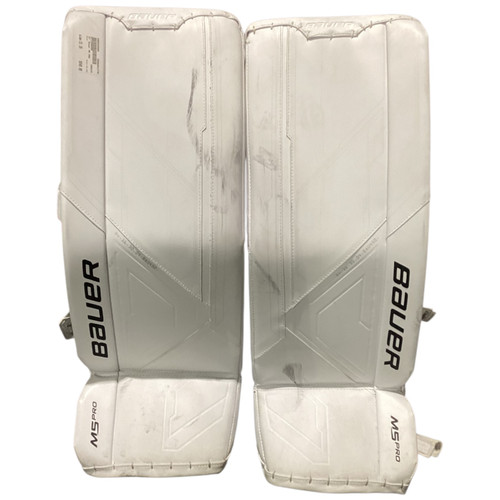 Vist Large View of Product Image Which is Used Bauer M5 PRO Goalie Leg Pads Senior None 31"