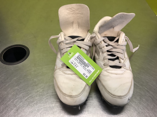 Vist Large View of Product Image Which is Used Reebok REEBOK WHITE BASEBALL CLEATS BB/SB Cleats White Senior 6.5