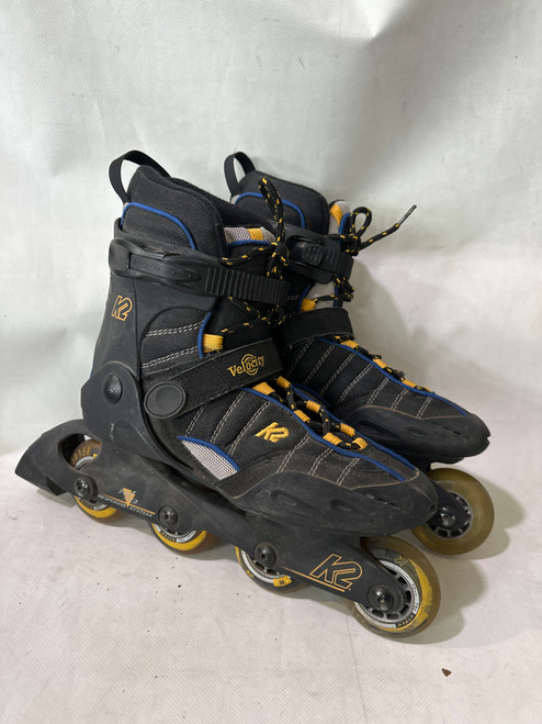 Vist Large View of Product Image Which is Used K2 VELOCITY Senior Rec Fitness Skates Black Senior 10