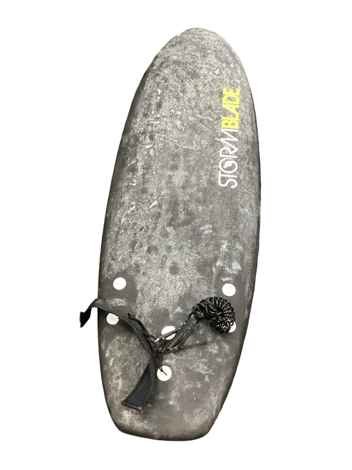 Vist Large View of Product Image Which is Used Storm Blade 58IN MINI Surfboard Black 5Ft 8In