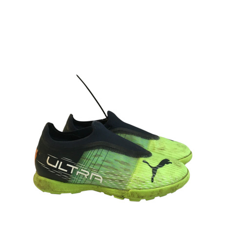 Vist Large View of Product Image Which is Used Puma Soccer Indoor Shoes Navy Blue Junior 03.5