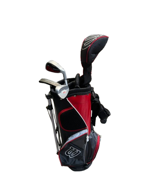 Vist Large View of Product Image Which is Used Wilson WILSON PROFILE JGI 5PCS JUNIOR RH Mens Package Set RH White/Black/Red 5 Piece 11843-S000015740