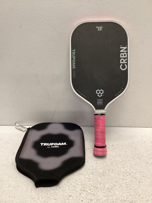 Vist Large View of Product Image Which is TRUFOAM GENESIS 1 Pickleball Racquet Black And Pink