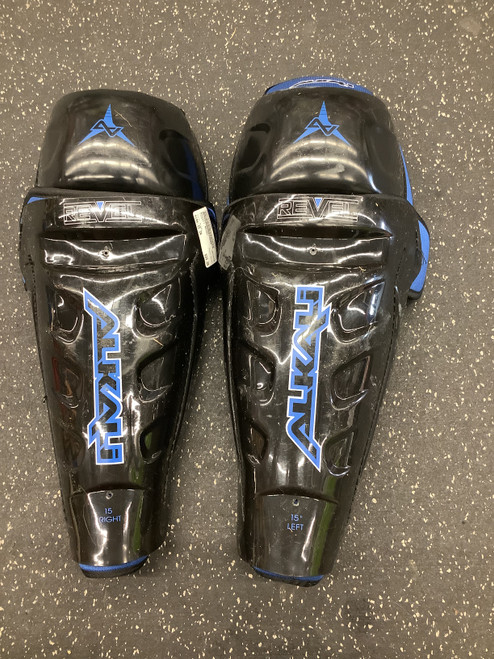 Used Alkali REVEL Senior Shin Guards Black 15" 11162-S000431099