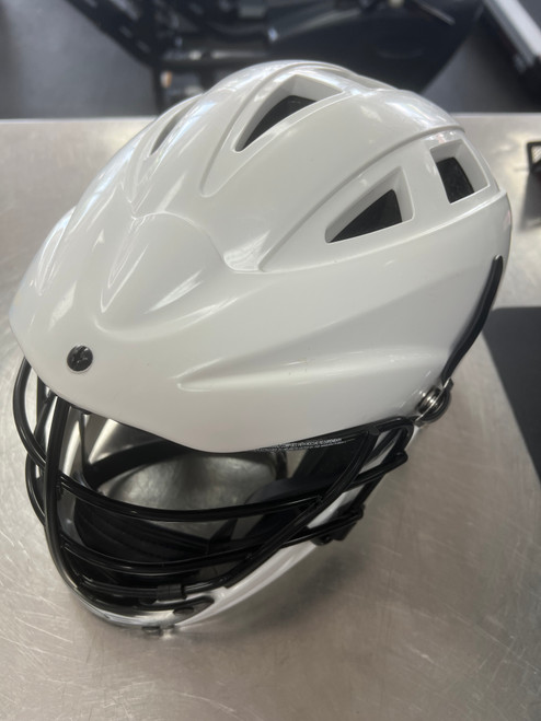 Vist Large View of Product Image Which is Used Cascade YOUTH 12UNDER Lacrosse Helmet White One Size