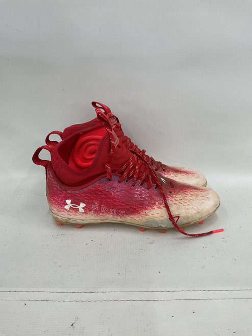 Used Under Armour Adult FB Cleats Red Senior 7 11871-S000018119