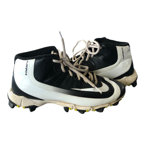 Vist Large View of Product Image Which is Used Nike HUARACHE BSBL BB/SB Cleats Black Junior 02
