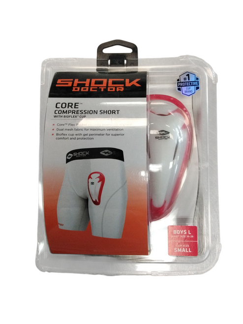 Used Shock DR CORE COMPRESSION SHORT Other Clothing White LG 11866-S000025842