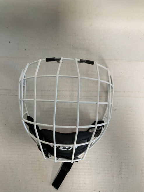 Vist Large View of Product Image Which is Used CCM FM580 Hockey Wire Mask White LG 11823-S000032489