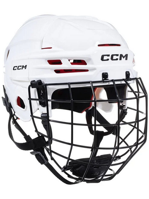 Vist Large View of Product Image Which is New CCM TACKS 70 Helmet Cage Combo White One Size