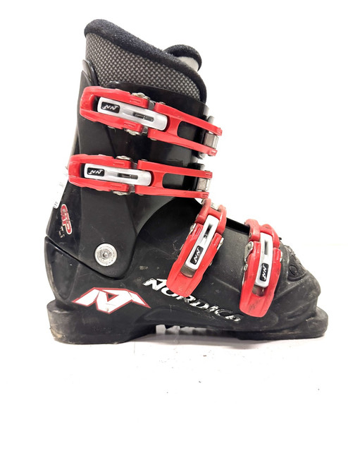 Used Nordica GP Boys DH Ski Boot Black 205 MP - J01 11860-S000293348