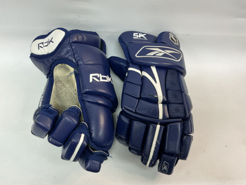 Vist Large View of Product Image Which is Used Reebok H65 Senior Gloves Navy Blue 15"