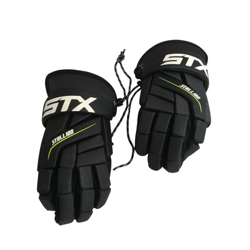 Used STX STALLION Lacrosse Gloves Junior Black 8" 11749-S000186239 Vist Large View of Product Image Which is Used STX STALLION Lacrosse Gloves Junior Black 8"