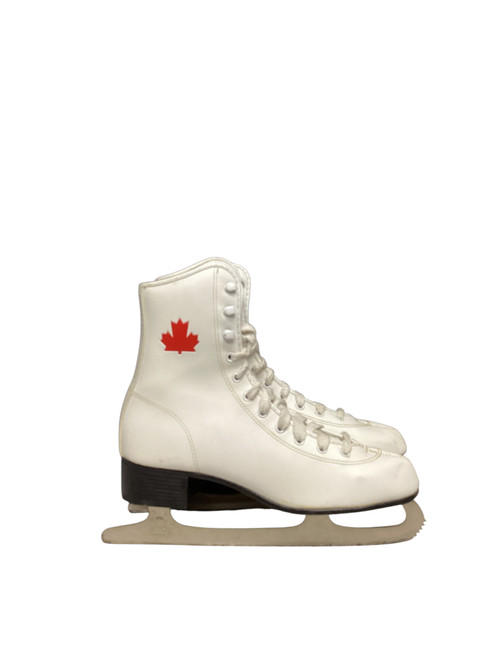 Vist Large View of Product Image Which is Used RED MAPLE LEAF FIGURE WomensFigure Skate White Senior 8 11816-S000270980