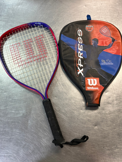 Vist Large View of Product Image Which is Used Wilson XPRESS Adult Racquetball Racquet Red Unknown