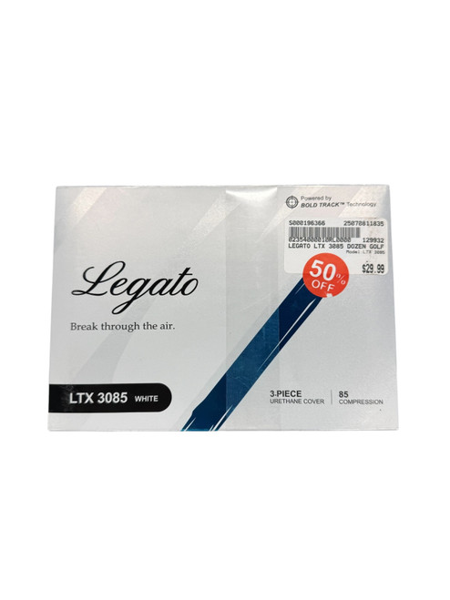 Vist Large View of Product Image Which is NEW LEGATO LTX 3085 WHITE DOZEN GOLF BALLS