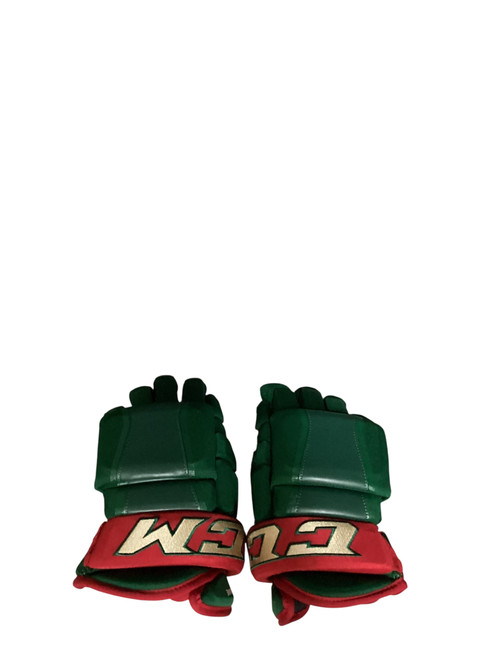Vist Large View of Product Image Which is Used CCM HG97 Senior Gloves Green 14" 11812-S000157593
