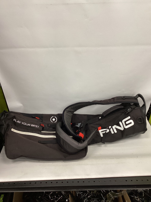 Used Ping MOONLITE SUNDAY BAG Mens Cart Bag Black 11851-S000033933