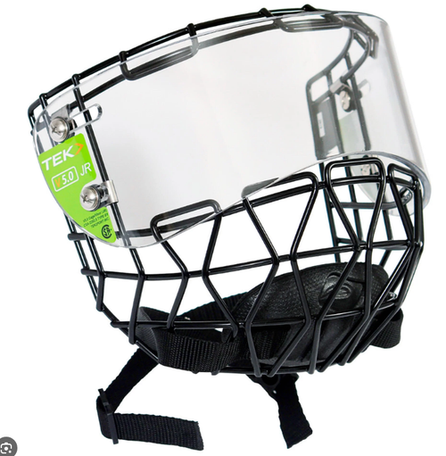 Vist Large View of Product Image Which is New CAGE VISOR V5.0 JR RINGETTE