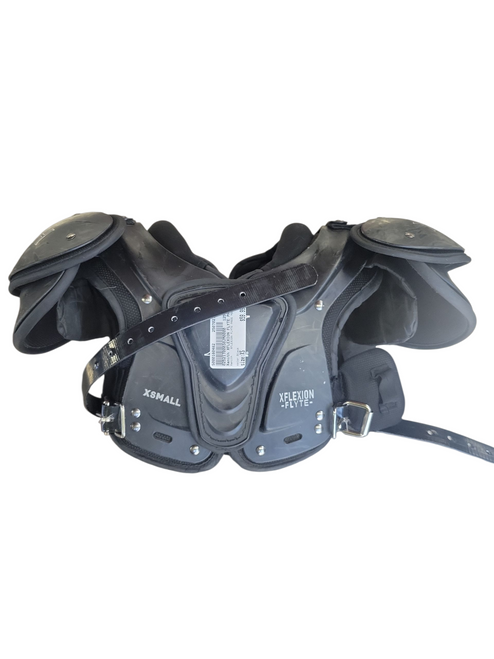 Used Xenith XFLEXION FLYTE PADS YOUTH FB Shoulder Pads Black XS 11708-S000180482