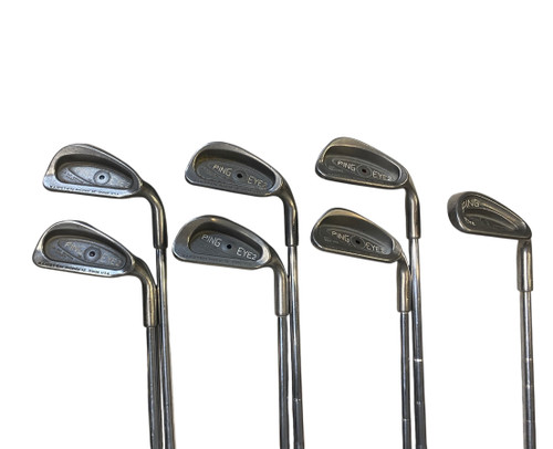 Used Ping EYE 2 RED DOT Mens Iron Set RH 4I-9I 11706-S000357178