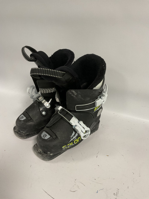 Vist Large View of Product Image Which is Used Salomon TEAM 1 Boys DH Ski Boot Black 210 MP - J02