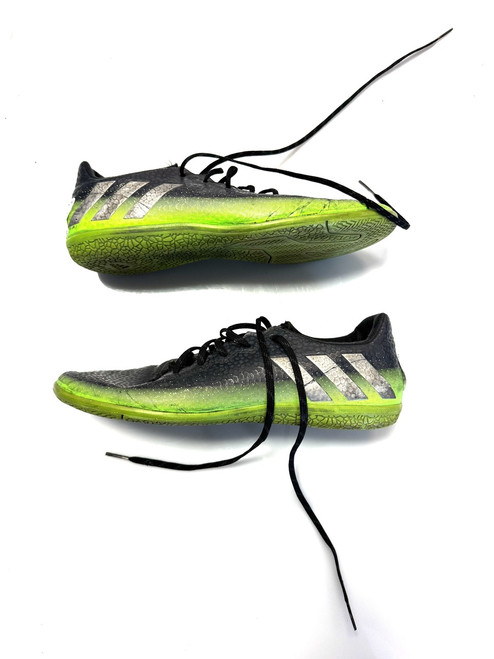 Vist Large View of Product Image Which is Used Adidas Soccer Indoor Shoes Black Senior 7