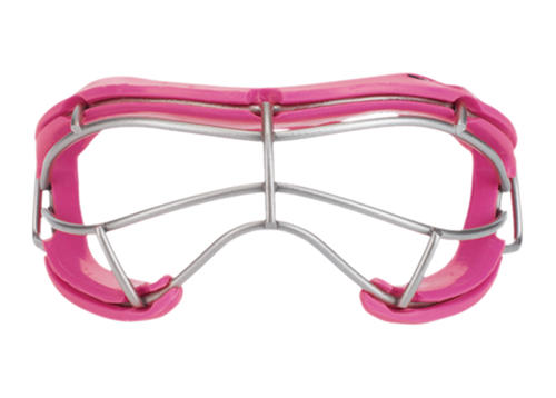 Vist Large View of Product Image Which is New STX 4SIGHT + GOGGLE Lacrosse Facial Protect Pink