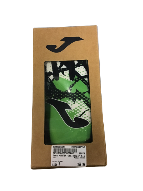 Used Joma HUNTER Soccer Goalie Gloves Green 7 11730-S000065641
