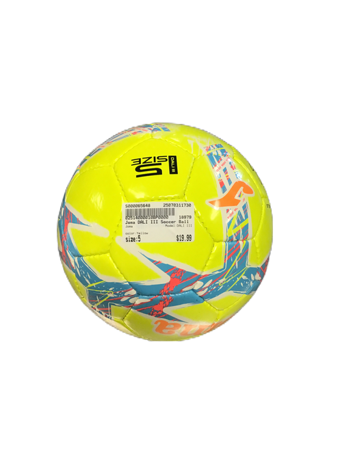 Used Joma DALI III All Size Soccer Ball Yellow 5 11730-S000065648