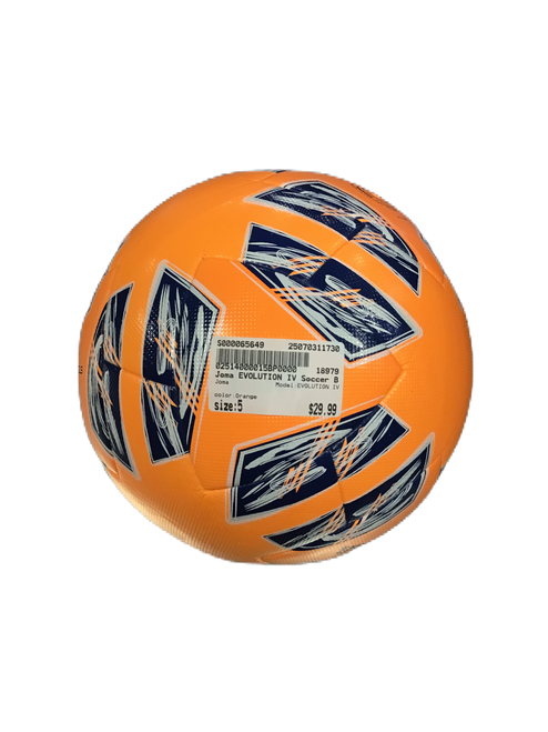 Used Joma EVOLUTION IV All Size Soccer Ball Orange 5 11730-S000065649
