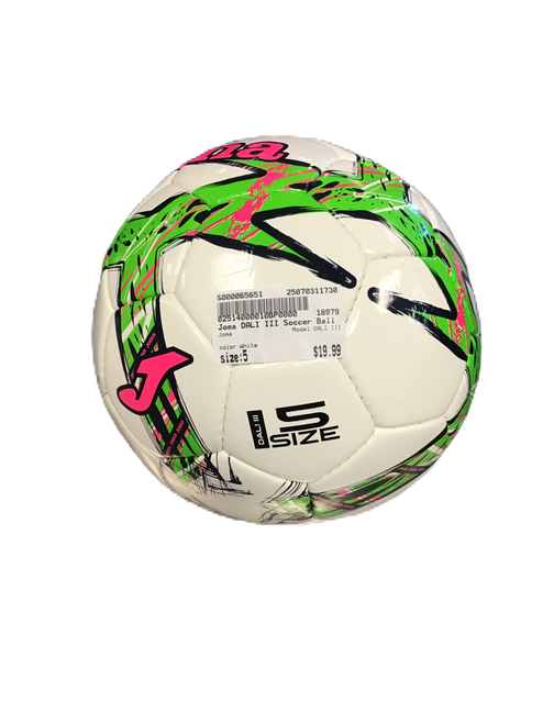 Used Joma DALI III All Size Soccer Ball White 5 11730-S000065651
