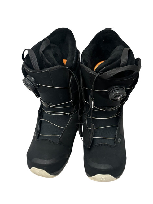 Used Salomon KIANA DUAL BOA Womens Snowboard Boots Black Size 8 11731-S000142425