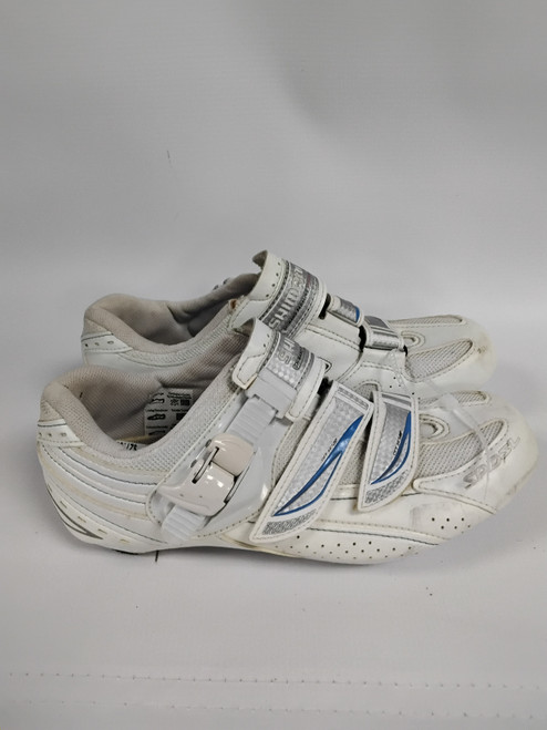 Vist Large View of Product Image Which is Used Shimano Bike Shoes Adult White Senior 8