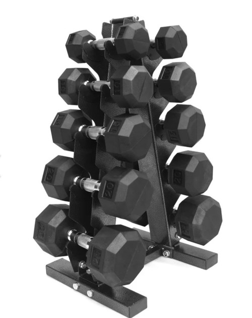 Vist Large View of Product Image Which is New 150LB RUBBER/CHROME DB SET