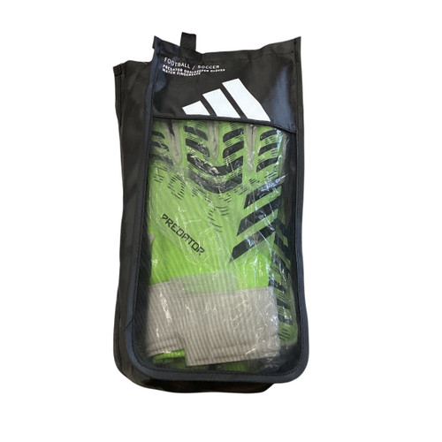 Used Adidas PREDATOR URG 3.0 Soccer Goalie Gloves Neon Green 9 11760-S000078046