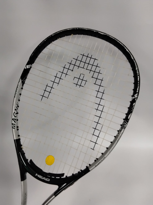 Vist Large View of Product Image Which is Used Head MAGNESIUM 2001 Adult Tennis Racquet Green 4 1/2"