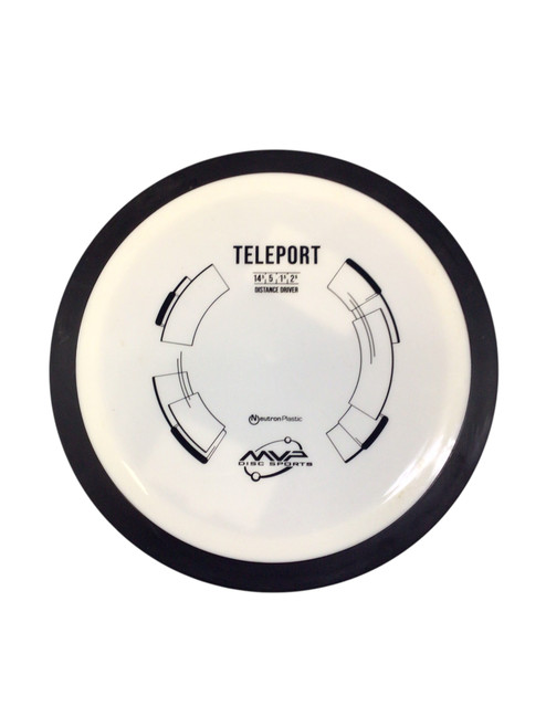 Used MVP NEUTRON TELEPORT Disc Golf Driver White 175g 11768-S000225010
