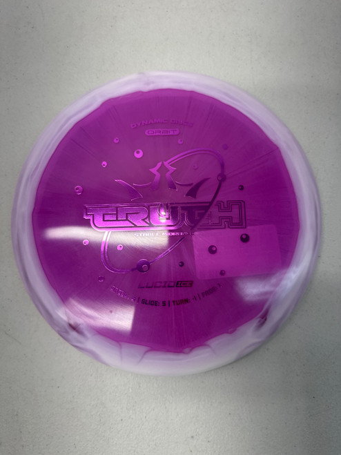 Vist Large View of Product Image Which is New  Dynamic Discs LUCID ICE ORBIT TRUTH Disc Golf Driver Purple 171g 11835-S000196233